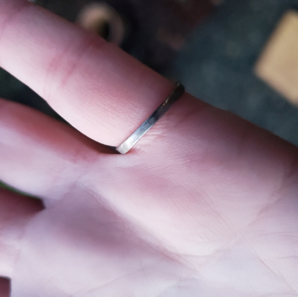 Large Signed Designer Uncas Sterling Silver Faux Diamond Solitaire Ring - Picture 6 of 7